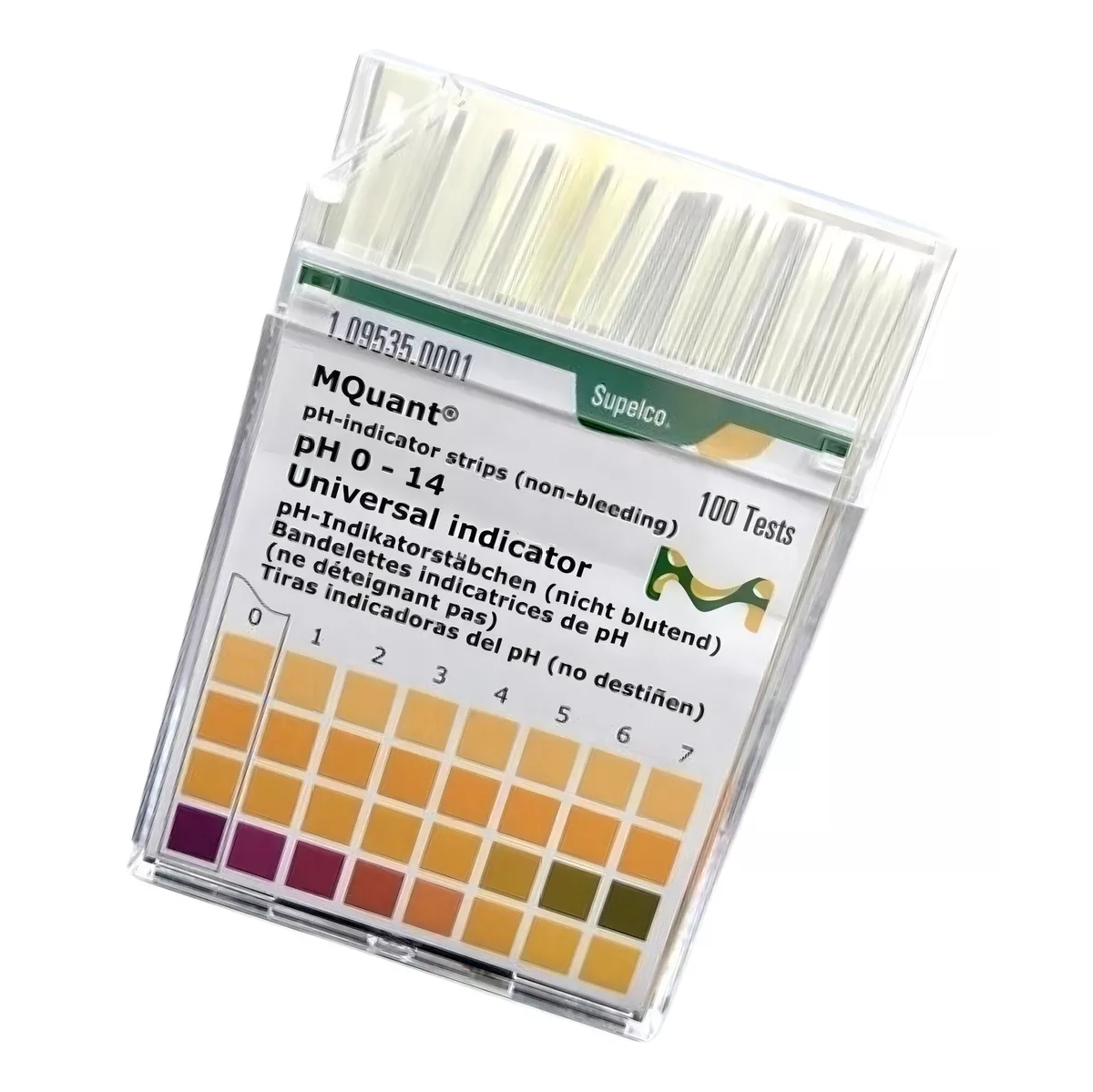 Papel Indicador de pH - Escala de 0 a 14 - Merck - Caixa com 100 Tiras