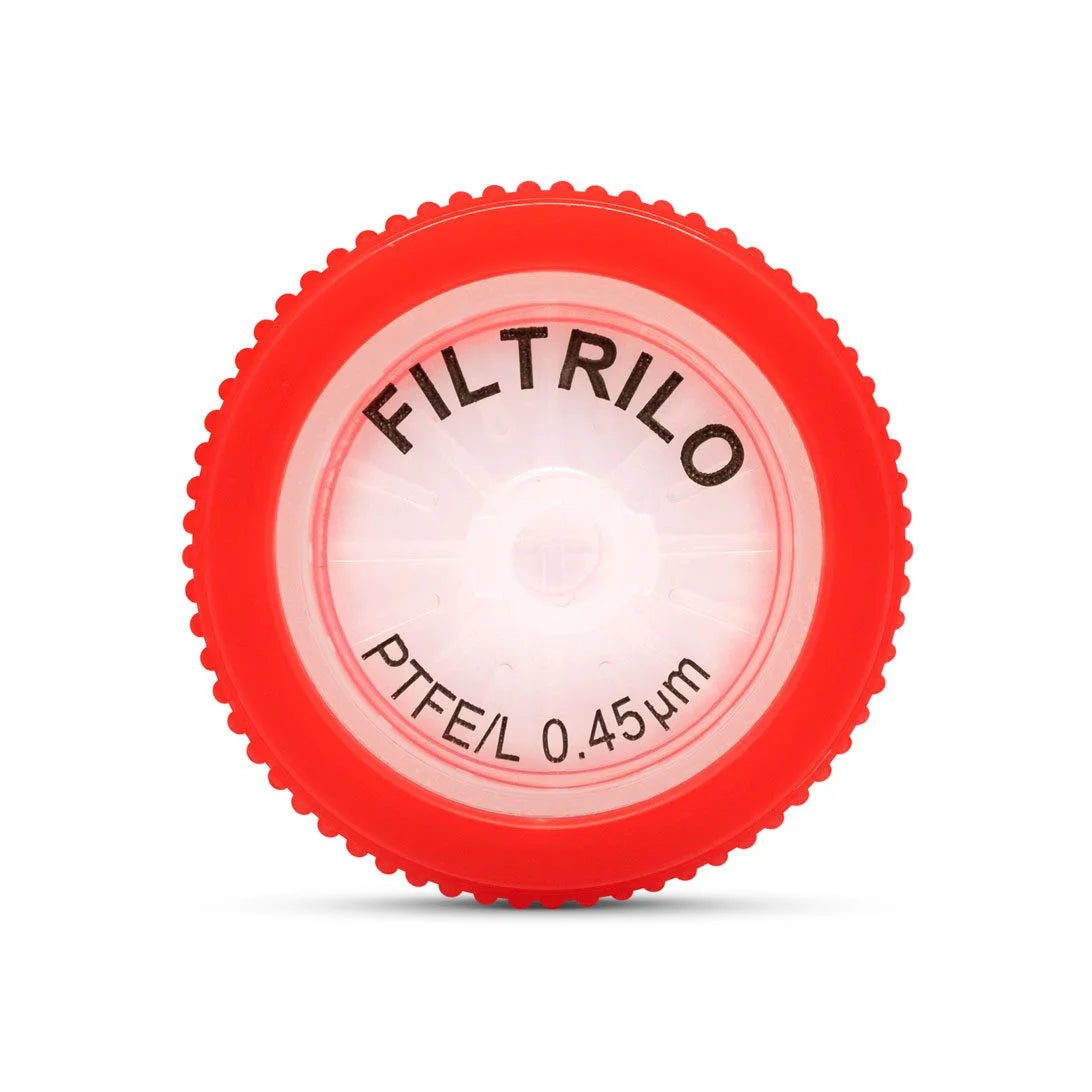 Filtro para Seringa de Politetrafluoretileno (PTFE) - Não Estéril - 0,22 μm e 0,45 μm - 100 Unidades
