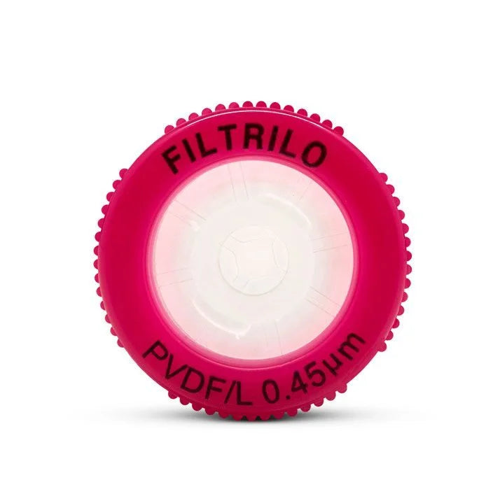 FILTRO PARA SERINGA - NÃO ESTÉRIL - PVDF - 0.22um / 0.45um - Ø 13mm / Ø 25mm - FILTRILO - 100 UNIDADES