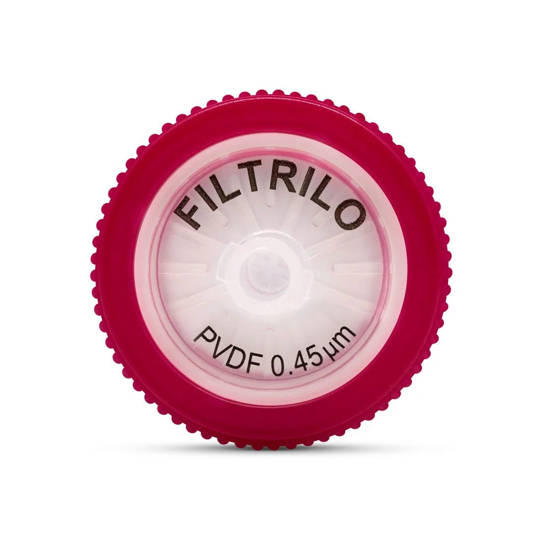 FILTRO PARA SERINGA - NÃO ESTÉRIL - PVDF - 0.22um / 0.45um - Ø 13mm / Ø 25mm - FILTRILO - 100 UNIDADES