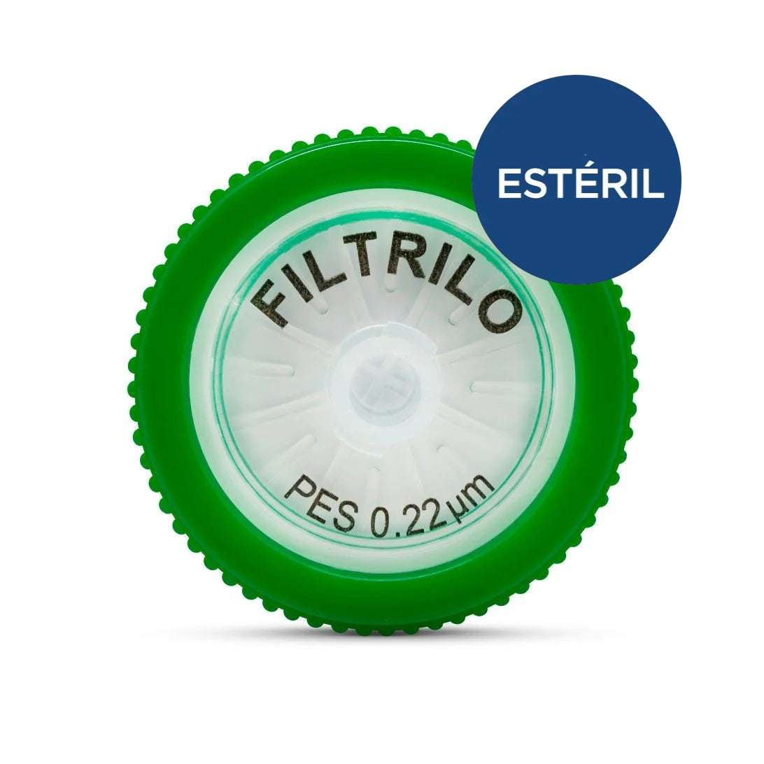 Filtro Para Seringa - Estéril - 0,22 μm - Membrana de PVDF, Nylon, MCE, PTFE e PES