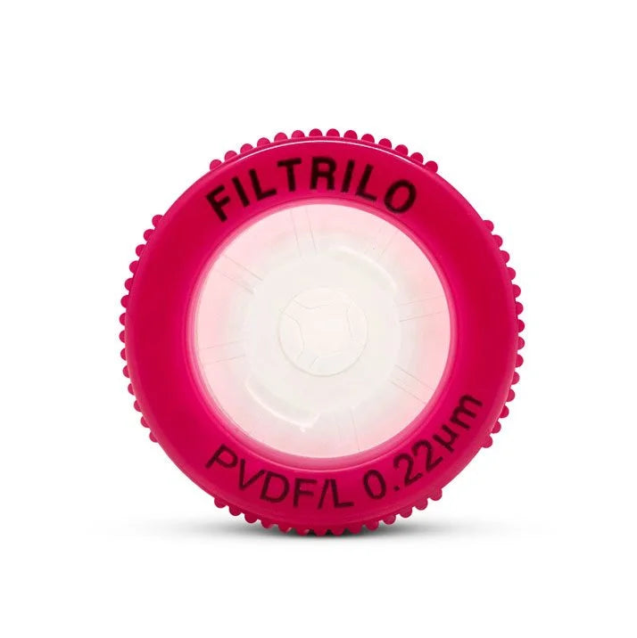 FILTRO PARA SERINGA - NÃO ESTÉRIL - PVDF - 0.22um / 0.45um - Ø 13mm / Ø 25mm - FILTRILO - 100 UNIDADES