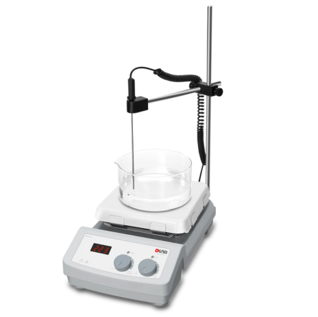 Agitador Magnético com Aquecimento - 550 ºC - 10 L - Sonda de Temperatura Incluso - Dlab