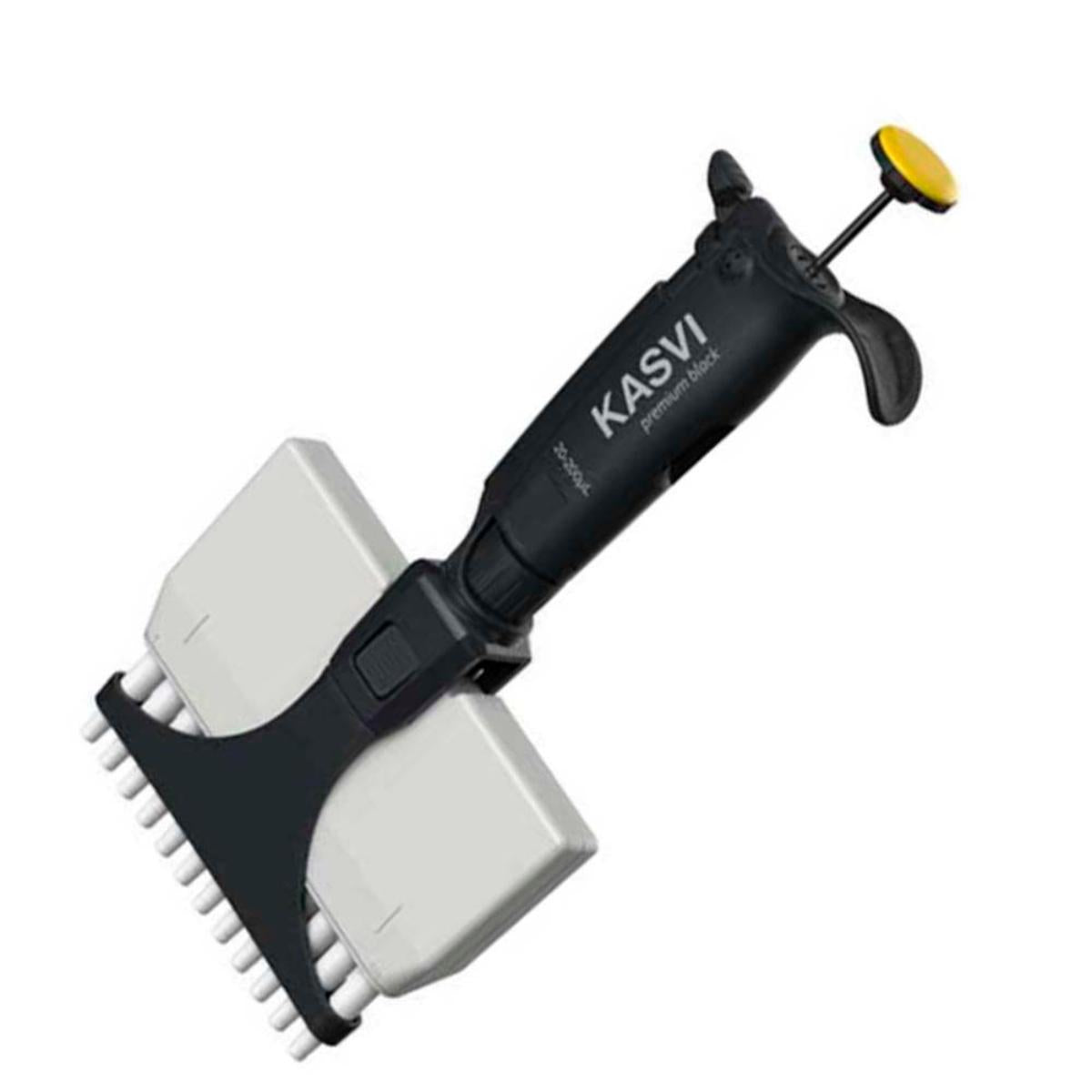 Micropipeta - Volume Variável - Multicanal (8 e 12 Canais) - Premium Black - Kasvi