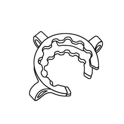 KECK-CLIPS PARA VIDRARIAS COM JUNTA ESMERILHADA - POLIPROPILENO(PP) - GRAMPO - 14 / 24 / 29 / 45