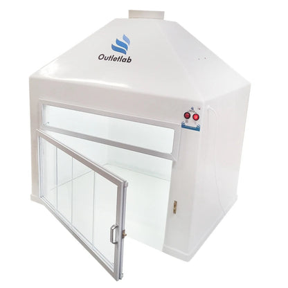Capela para Exaustão de Gases - Fibra de Vidro - Incluso Motor de Exaustão - Várias Dimensões