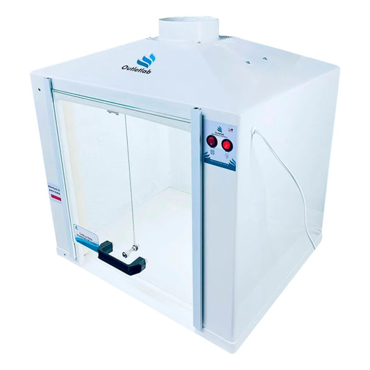 Capela para Exaustão de Gases - Fibra de Vidro - Incluso Motor de Exaustão - Várias Dimensões