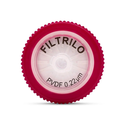 FILTRO PARA SERINGA - NÃO ESTÉRIL - PVDF - 0.22um / 0.45um - Ø 13mm / Ø 25mm - FILTRILO - 100 UNIDADES