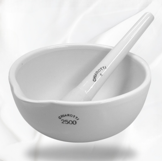 GRAL (ALMOFARIZ) E PISTILO DE PORCELANA - CHIAROTTI