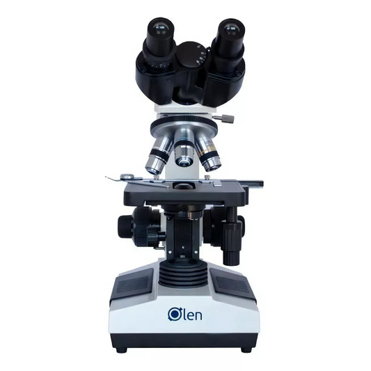 Microscópio Binocular Acromático Profissional - 1600X - Modelo K55-BA - Olen