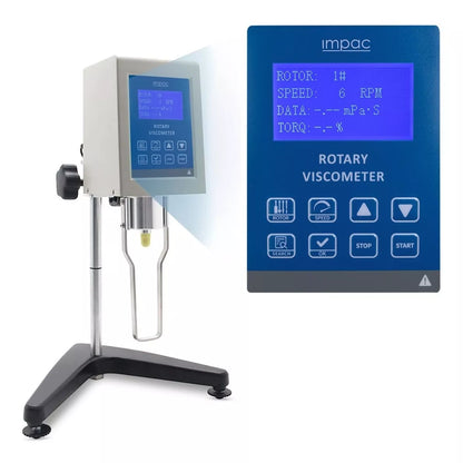 Viscosimetro Rotacional com Sensor de Temperatura - 100.000 mPas - Modelo Ipvi-9S - Impac