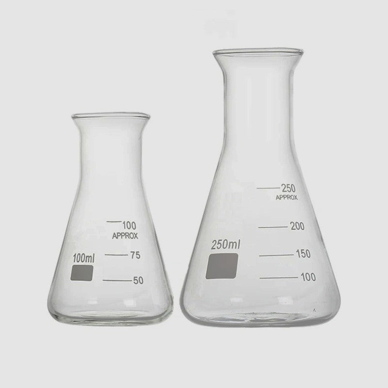 Erlenmeyer Vidro Borossilicato - Boca Larga - Várias Dimensões