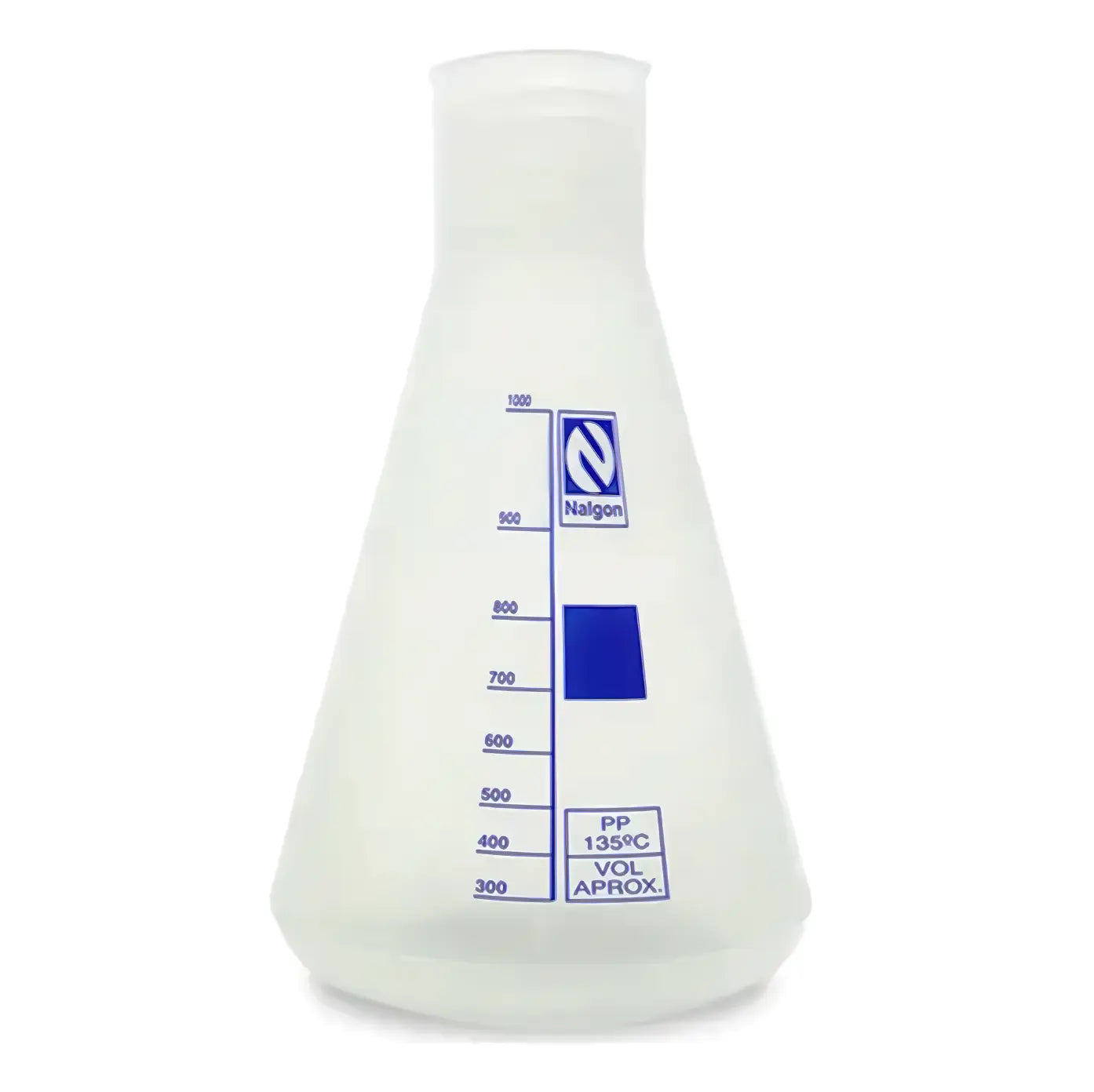 Erlenmeyer de Plastico - Polipropileno (PP) com ou sem Tampa de Rosca - Várias Dimensões