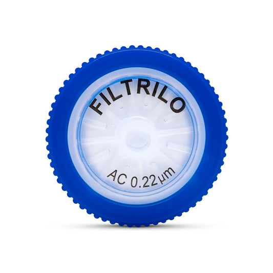 FILTRO PARA SERINGA - NÃO ESTÉRIL - AC - 0.22um / 0.45um - Ø 13mm / Ø 25mm - FILTRILO - 100 UNIDADES