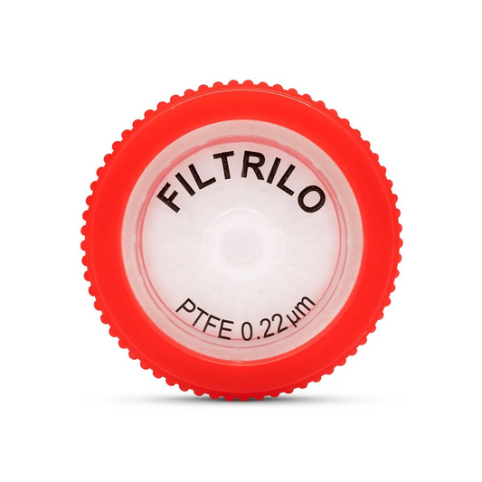 FILTRO PARA SERINGA - NÃO ESTÉRIL - PTFE - 0.22um / 0.45um - Ø 13mm / Ø 25mm - FILTRILO - 100 UNIDADES