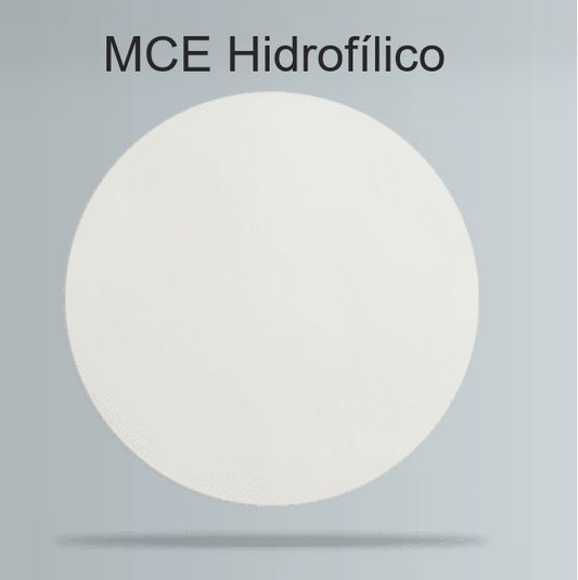 MEMBRANA FILTRANTE - MCE HIDROFÍLICO - 0.22um / 0.45um - Ø 47mm - FILTRILO