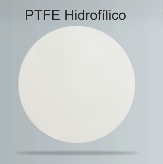 MEMBRANA FILTRANTE - PTFE HIDROFÍLICO - 0.22um / 0.45um - Ø 47mm - FILTRILO