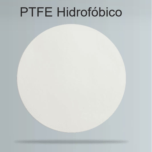 MEMBRANA FILTRANTE - PTFE HIDROFÓBICO - 0.22um / 0.45um - Ø 25mm / Ø 47mm - FILTRILO