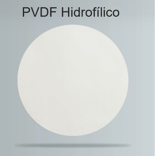 MEMBRANA FILTRANTE - PVDF HIDROFÍLICO - 0.22um / 0.45um - Ø 47mm - FILTRILO