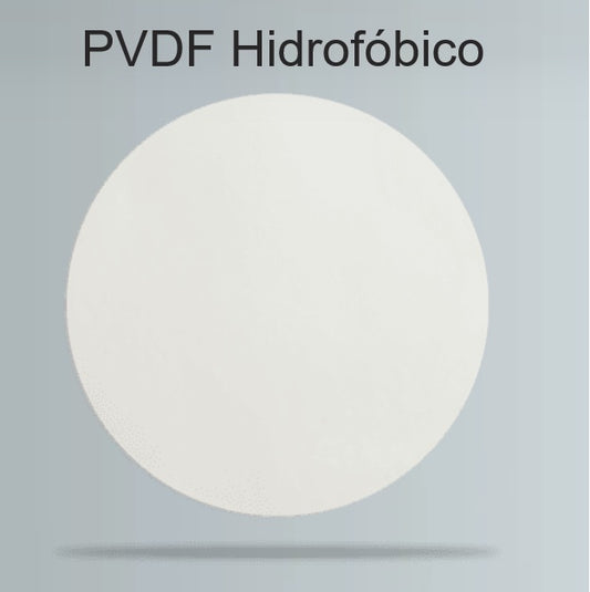 MEMBRANA FILTRANTE - PVDF HIDROFÓBICO - 0.22um / 0.45um - Ø 47mm - FILTRILO
