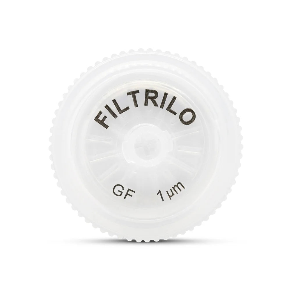 Filtro para Seringa de Fibra de Vidro (GF) - Não Estéril - 1 μm - 100 Unidades