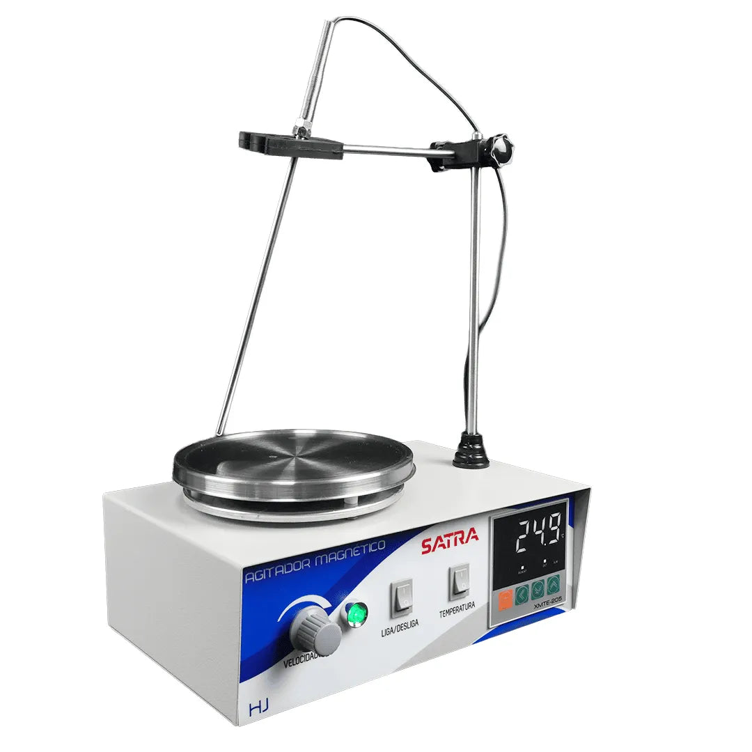 Agitador Magnético Digital com Aquecimento e Sonda de Temperatura – Até 5 L – 2400 rpm – HJ-5 – Satra