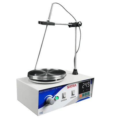 Agitador Magnético Digital com Aquecimento e Sonda de Temperatura – Até 5 L – 2400 rpm – HJ-5 – Satra