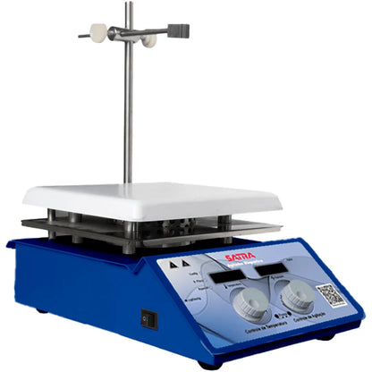 Agitador Magnético Digital com Aquecimento até 350ºC e Sonda de Temperatura - 1500RPM - 5L - AMCC-5L - Satra