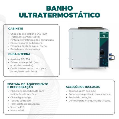 Banho Ultratermoestático - Linha SSDU - Solidsteel - Várias Dimensões