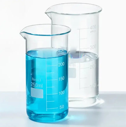 Béquer de Vidro Borossilicato - Forma Alta (Alongada) - Várias Dimensões