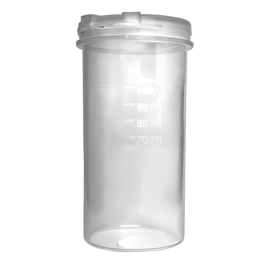 FRASCO PARA COLETA E ANÁLISE DE ÁGUA - ESTÉRIL - 100mL - INCLUSO TIOSULFATO DE SÓDIO - PACOTE COM 50 UNIDADES