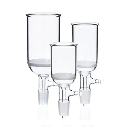 Funil Buchner de Vidro com Placa Porosa, Junta 24/40 e Conector de Sucção - Volume de 150 mL