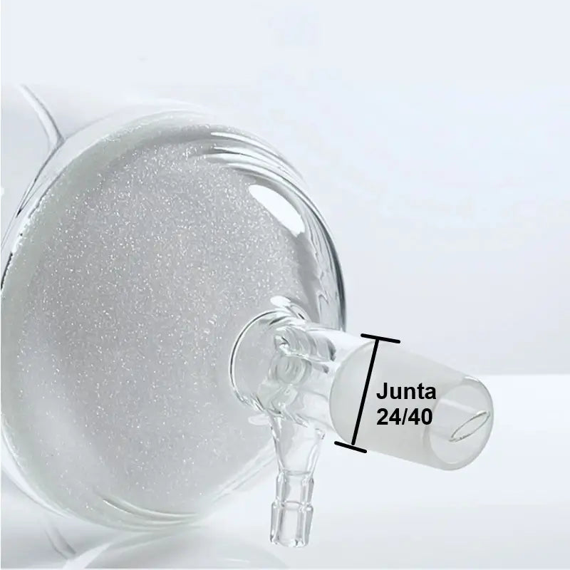 Funil Buchner de Vidro com Placa Porosa, Junta 24/40 e Conector de Sucção - Volume de 150 mL