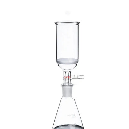 Funil Buchner de Vidro com Placa Porosa, Junta 24/40 e Conector de Sucção - Volume de 150 mL