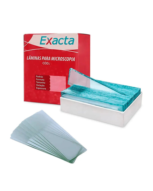 Lâmina de Microscopia - 26 x 76 mm - Lapitada - Papel Separador - Exacta