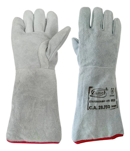 Luva Térmica de Raspa Forrada Heat - Punho de 20 cm