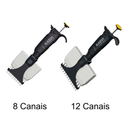 Micropipeta - Volume Variável - Multicanal (8 e 12 Canais) - Premium Black -  Kasvi | Mercado da Ciência
