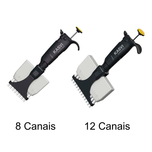Micropipeta - Volume Variável - Multicanal (8 e 12 Canais) - Premium Black -  Kasvi | Mercado da Ciência