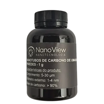 Nanotubos de Carbono de Uma/Duas Paredes –  1 a 4 nm - Alta Pureza – Pó