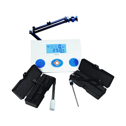 pHmetro de Bancada com Calibração Automática para pH, mV ORP e Temperatura - PHS-3E-BI
