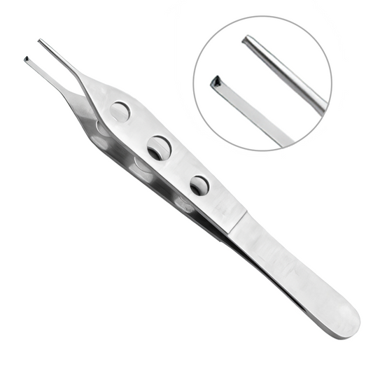 PINÇA DE AÇO INOX - TIPO ADSON - PONTA DENTE DE RATO (1X2) - 12 CM - AUTOCLAVÁVEL