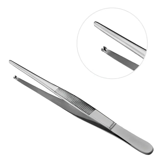 Pinça de Aço Inox com Ponta Dente de Rato - Autoclavável - Várias Dimensões