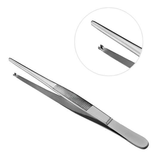 PINÇA DE AÇO INOX COM PONTA DENTE DE RATO - AUTOCLAVÁVEL - VÁRIAS DIMENSÕES