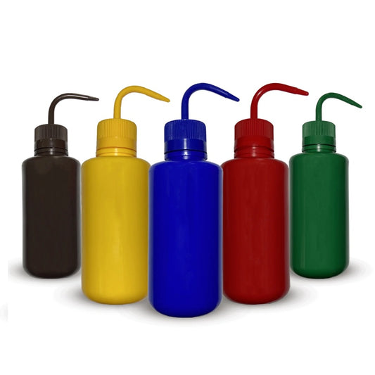 PISSETA DE PLÁSTICO (PE) COLORIDA - NALGON - CAPACIDADE DE 250ML E 500ML