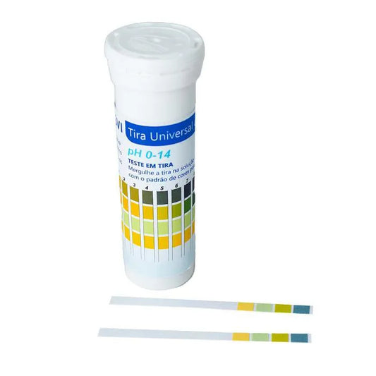 Papel Indicador de pH - Escala de 0 a 14 - Kasvi -  Caixa com 150 Tiras